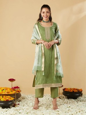 MOKOSH Women Kurta Pant Dupatta Set