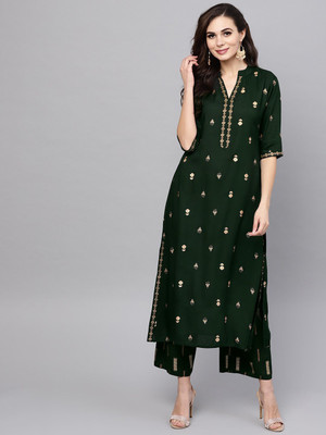 81% OFF on Vastranikhar Women Kurta and Palazzo Set 81% OFF on Vastranikhar Women Kurta and Palazzo Set