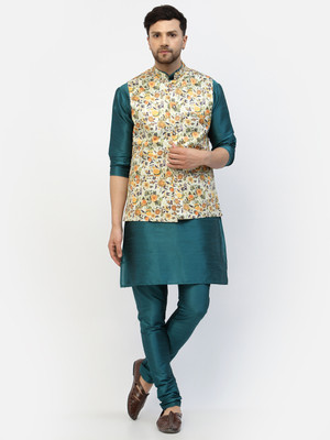 TS Lifestyle Men Kurta Churidar Ethnic Jacket Set
