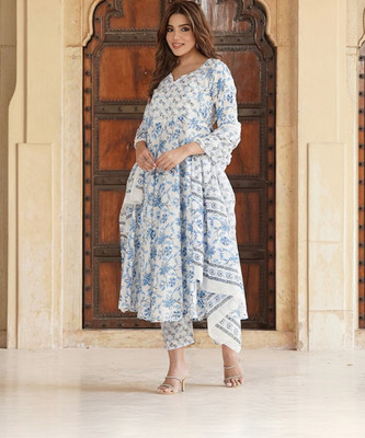 Kasooti Women Kurti Pant Dupatta Set