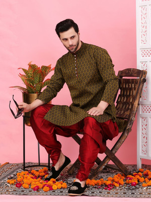 Sydney Heights Men Kurta Patiala Set