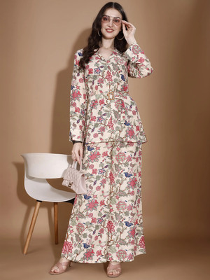 vmenterrprise Women Shirt Palazzo Set
