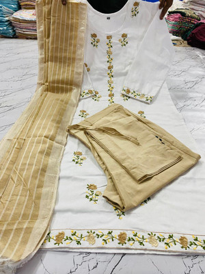 R A TEXTILE Women Kurti Pant Dupatta Set