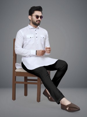 FRELURO Men Kurta Pyjama Set