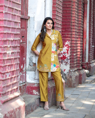 DISHWA FASHION Tunic Pant Co-ords Set