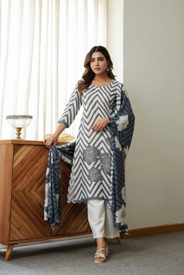 Aaghnya Fashion Women Kurta Pant Dupatta Set