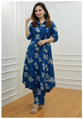 VEERATEXTILE Women Kurta Pant Set