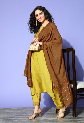 SheWill Women Kurta Pant Dupatta Set