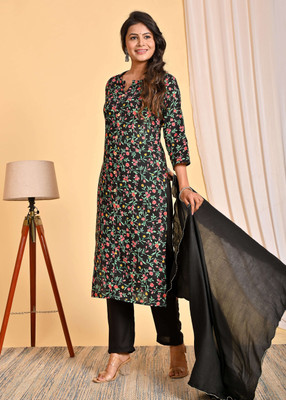 AnviTextile Women Kurti Pant Dupatta Set