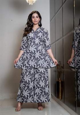 KRISHNA VASTRAM Women Kurti Palazzo Set