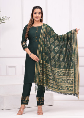 PINGHAKS Women Kurta Pant Dupatta Set