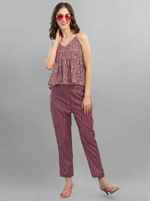 PIRUZA Women Ethnic Top Pant Set