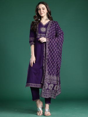 Indo Era Women Kurta Pant Dupatta Set