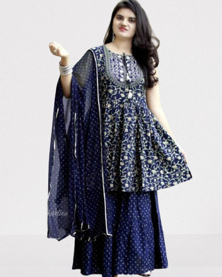 etima Women Kurta Sharara Dupatta Set