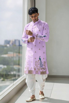 click n buy Men Kurta Dhoti Set