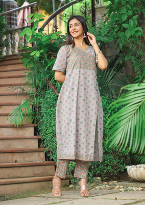 PUKHYA Women Kurta Pant Set