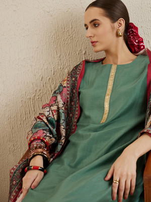 Indo Era Women Kurta Pant Dupatta Set