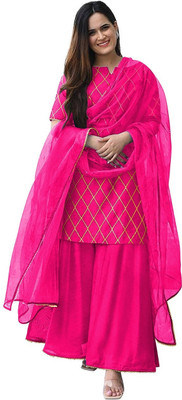 HouseOfCommon Women Kurta Sharara Dupatta Set
