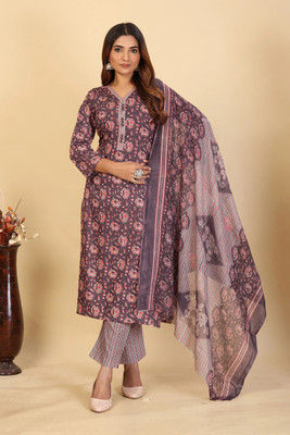 Larqi Women Kurta Pant Dupatta Set
