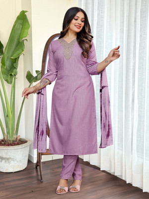 Toochki Self Design Kurta, Palazzo & Dupatta Set