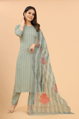 MEHZEEL FAB Women Kurta Pant Dupatta Set