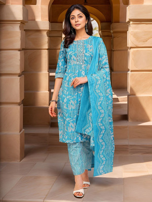 Banwaree Women Kurti Pant Dupatta Set