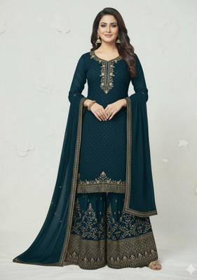 Zayrah Women Ethnic Top Sharara Dupatta Set