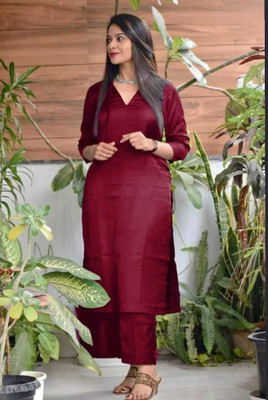 AK Creation Women Kurta Pant Set