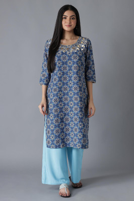 DEVDHAM Women Kurti Palazzo Set