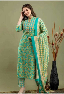 Ranawatintrend Women Kurti Pant Dupatta Set