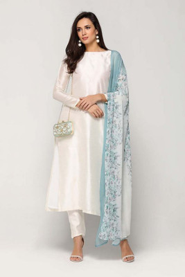 shreefashion Embroidered Kurta, Palazzo & Dupatta Set