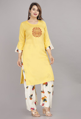 MOAJAZA Women Kurta Pant Set