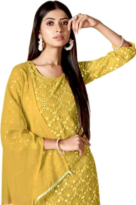 HOC's Women Kurta Sharara Dupatta Set
