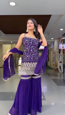 LIMBUDI CREATION Women Kurti Palazzo Dupatta Set