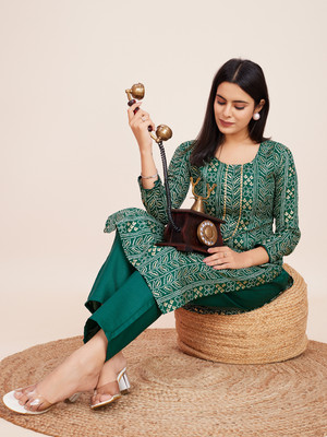 TINKUDI Women Kurti Pant Set