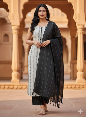 Get smart wear Women Kurti Pant Dupatta Set