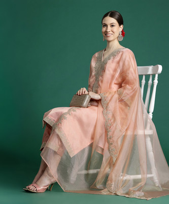 Indo Era Women Kurta Pant Dupatta Set