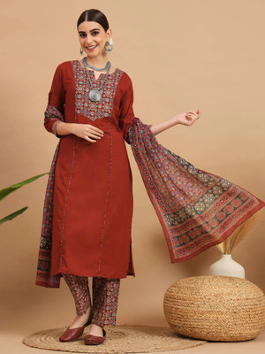 VBUYZ Women Kurta Pant Dupatta Set