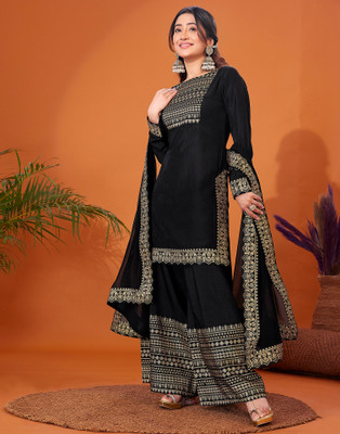 Samah Women Kurta Sharara Dupatta Set