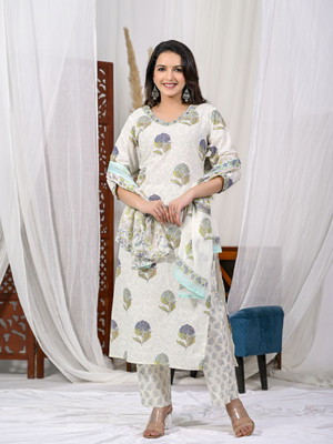 RASOKURTI Women Kurti Pant Dupatta Set