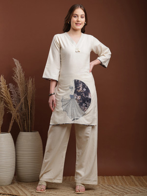 berrylicious Women Ethnic Top Palazzo Set