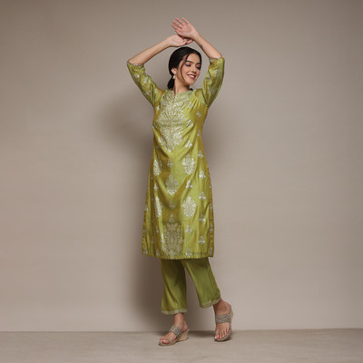 BIBA Women Kurta Palazzo Set