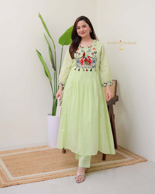 DEMIAN Women Kurta Pant Set