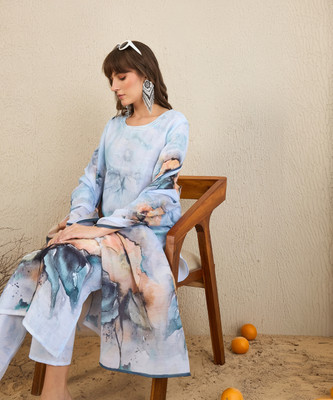 Indo Era Women Kurta Pant Dupatta Set