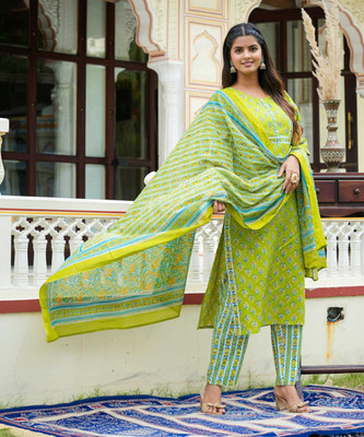 Yash Gallery Women Kurta Pant Dupatta Set