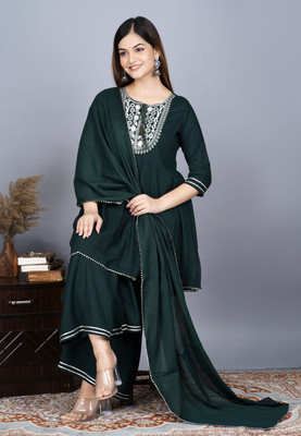 Karvika Women Ethnic Top Sharara Dupatta Set