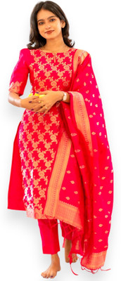 Kedar Women Kurti Pant Attached Dupatta Set