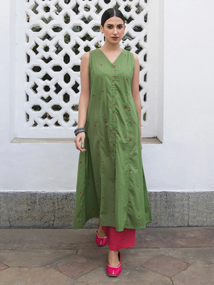 Janasya Women Kurta Pant Set