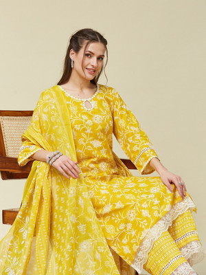 MOKOSH Women Kurta Pant Dupatta Set