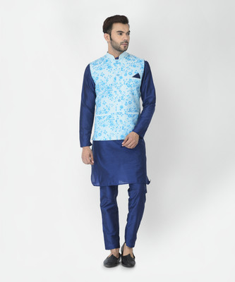 DEYANN Men Kurta Pant Ethnic Jacket Set